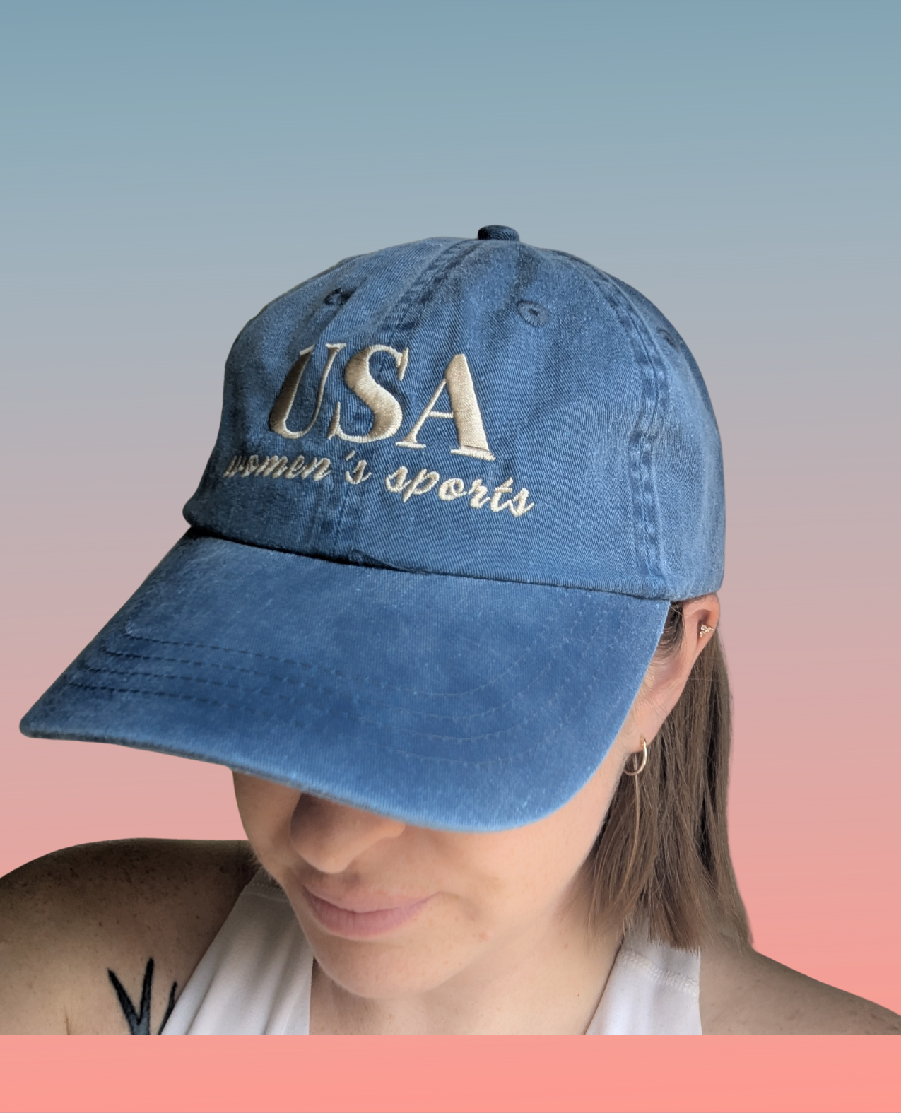 USA Women's Sports Baseball Cap (Adult)