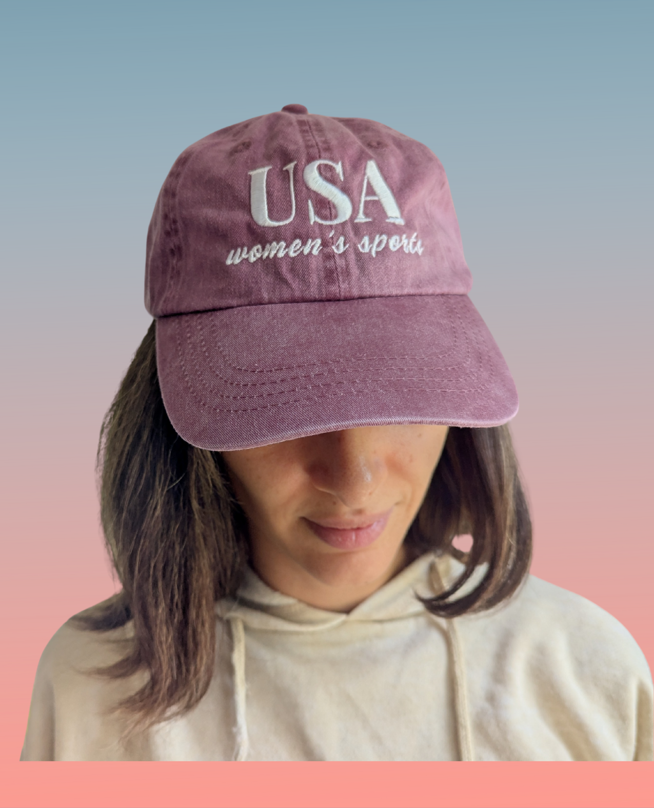 USA Women's Sports Baseball Cap (Adult)