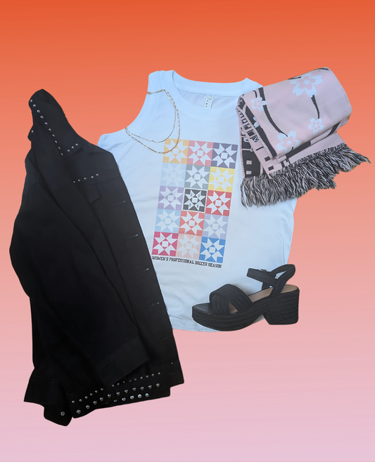 Women's Soccer Quilt Tank
