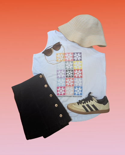 Women's Soccer Quilt Tank
