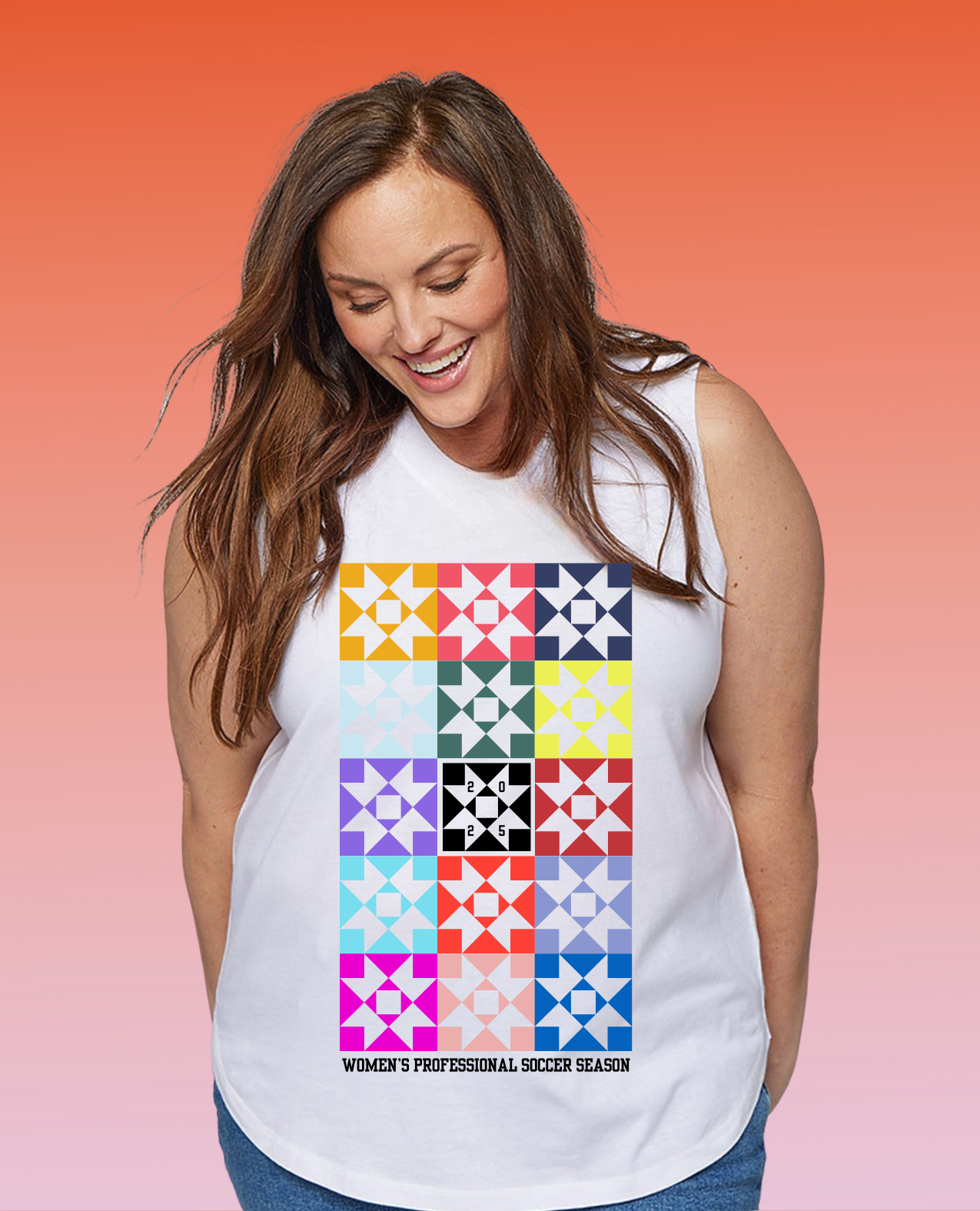 Women's Soccer Quilt Tank